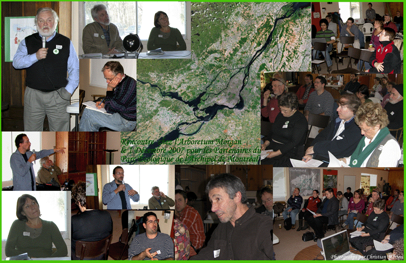 les Partenaires du Parc Écologique de l'Archipel de Montréal rencontre chez l'Arboretum Morgan le 1 decembre 2007